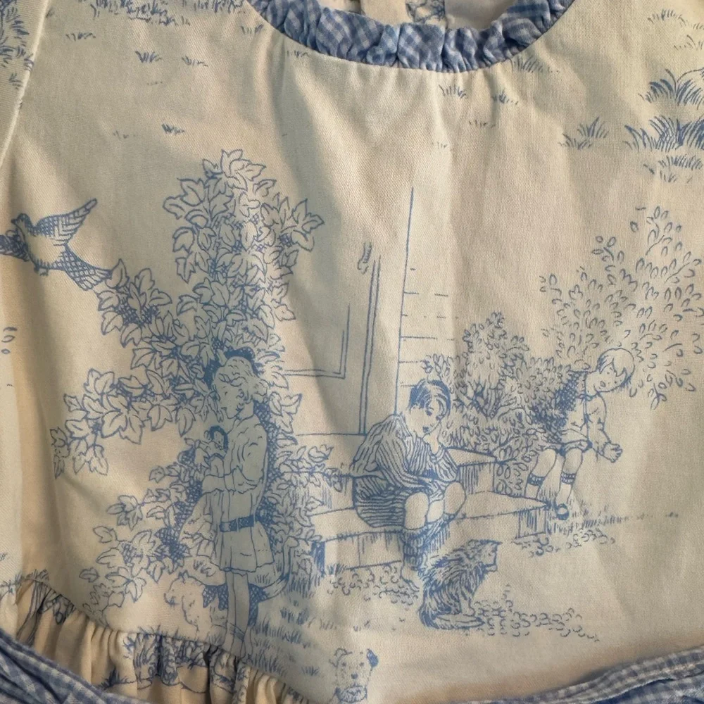 Bailey Boys Blue Belle Toille Empire Dress - Picture 3 of 5